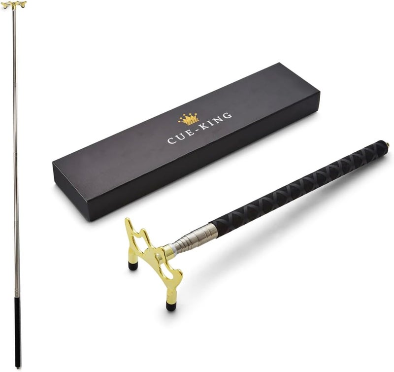 CuteKing Telescopic Bridge Stick with Premium Woven Handle, Pool Accessories, Snooker Accessories, Bridge for Snooker and Pool - Image 1